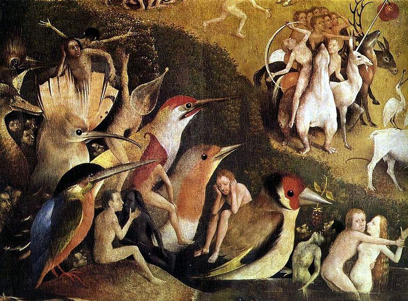 BOSCH, Hieronymus Garden of Earthly Delights tryptich centre panel